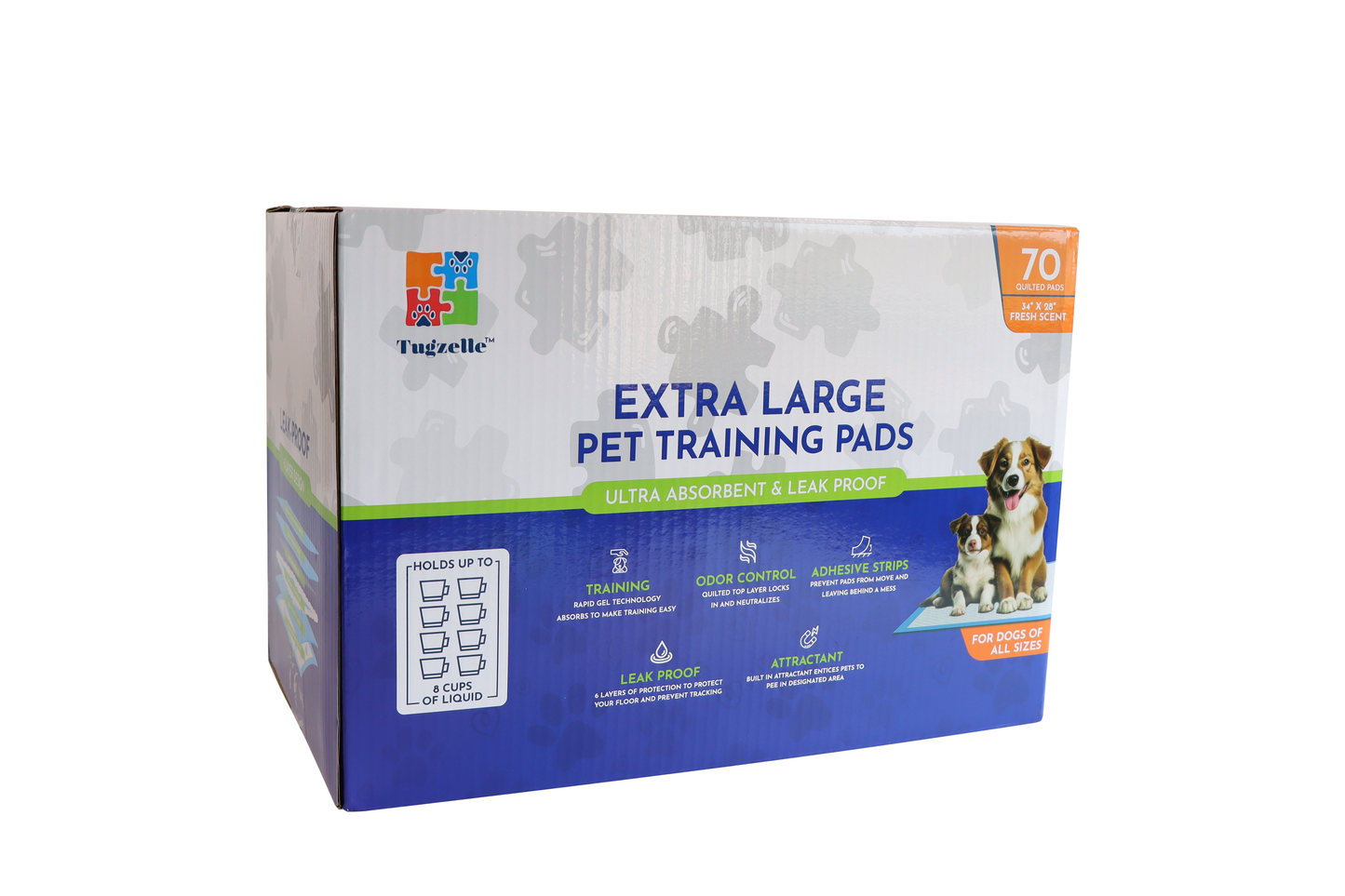 70 Count Extra Large Premium Pet Dog Training Pads 34” x 28”