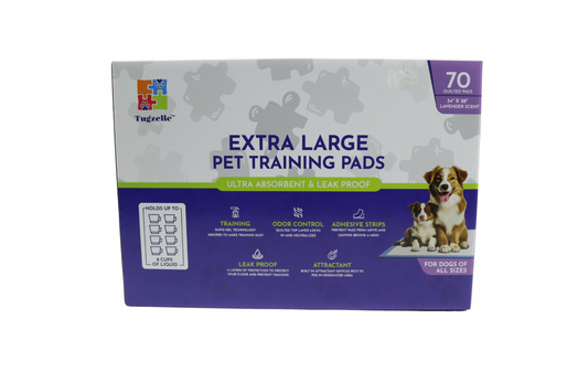 XL Lavender Dog Training Pads – Ultra Absorbent, Leak-Proof, 70 Count